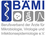 Logo des Berufsverbands der Ärzte für Mikrobiologie, Virologie und Infektionsepidemiologie (BÄMI) e.V. Elke Mattern