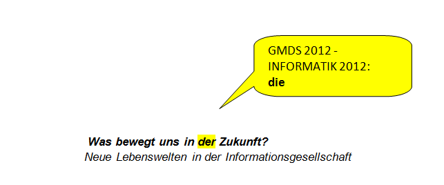 Was bewegt uns in der Zukunft? &ndash; Neue Lebenswelten in der Informationsgesellschaft.